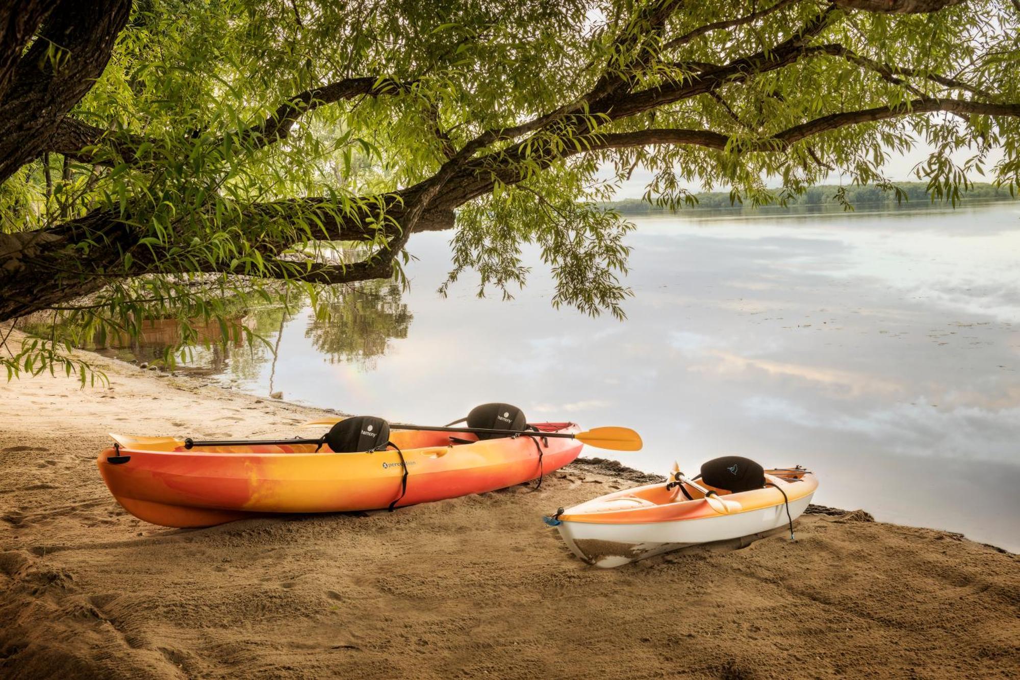 Chateau Vaudreuil エクステリア 写真 Kayaks on the shore of Lake Waconia